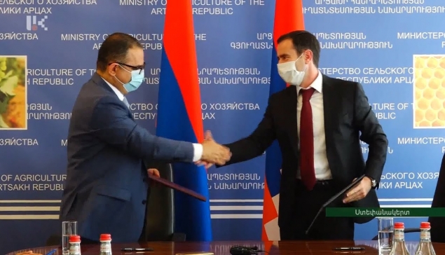 ԱՀ գյուղատնտեսության և ՀՀ էկոնոմիկայի նախարարները համագործակցության հուշագիր են ստորագրել